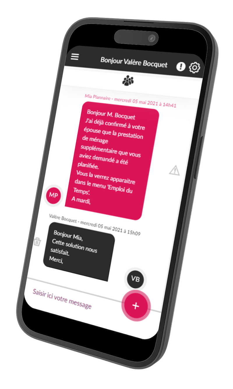Aperçu de l'application Un Temps Pour Vous